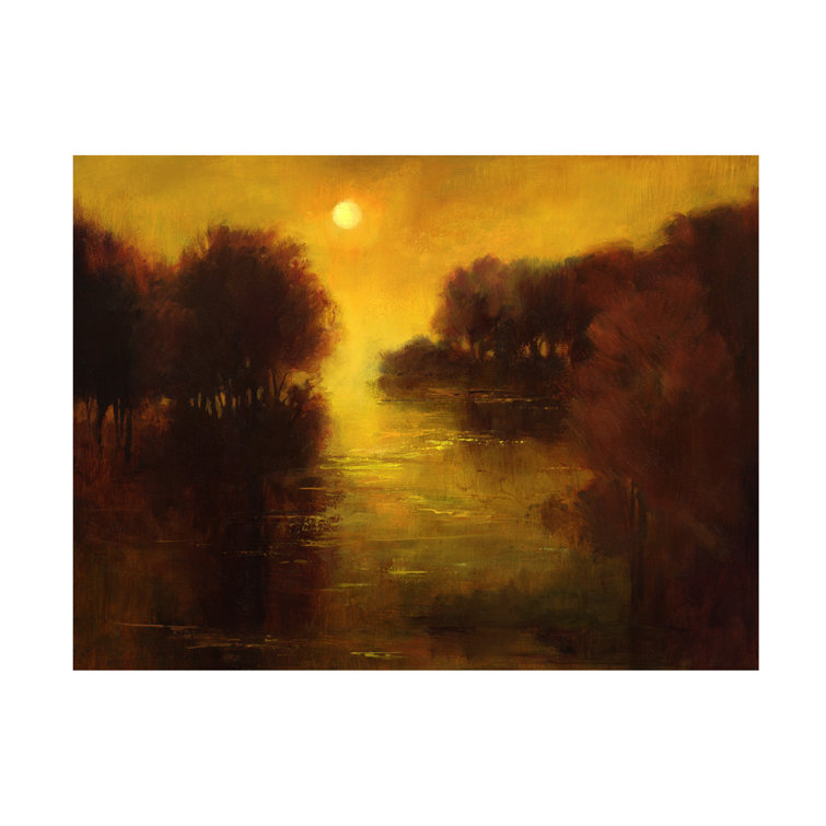 Winston Porter River Glow On Canvas by Sheila Finch Print Wayfair